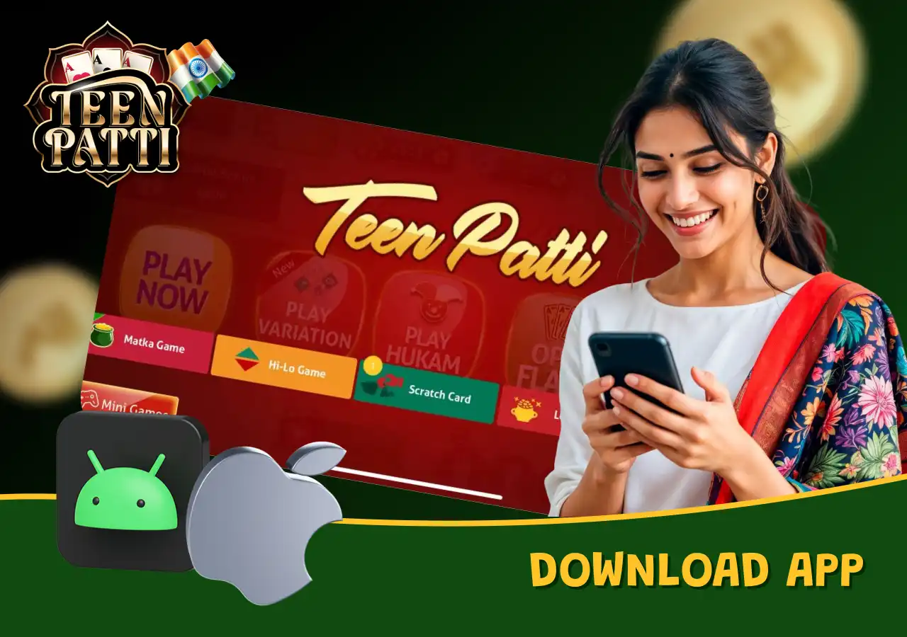 Download Teen Patti app for real money gaming in India